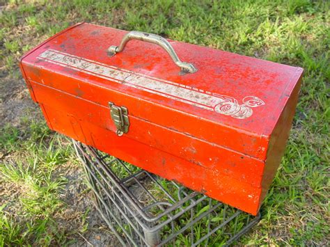 are old metal tool boxes worth anything|antique plastic tool box value.